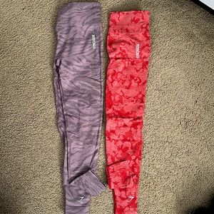 Gymshark Camo + Animal print Leggings. Size Mediums.